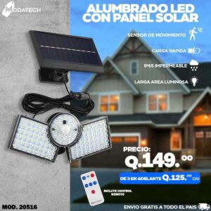 Alumbrado Led Con Panel Solar